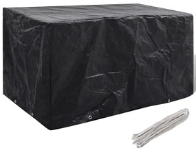 vidaXL Capa para mobiliário de jardim com 8 ilhós 180x70x90 cm