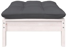 9 pcs conj. lounge de jardim c/ almofadões pinho maciço