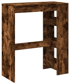 Mesa de bar c/ prateleiras derivados de madeira carvalho fumado