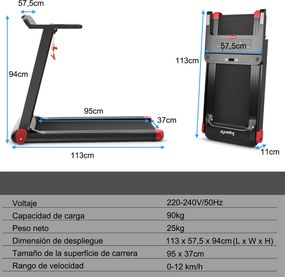 Passadeira Dobrável "Velto" - 113 x 57,5 x 94 cm - Elétrica, Compacta,