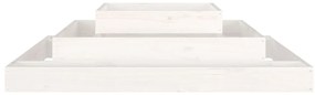 Vaso/floreira 110x110x27 cm pinho maciço branco