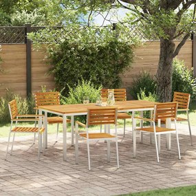 vidaXL Conjunto de Jantar para Jardim 7 pcs