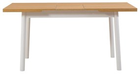Conjunto de Mesa de Jantar Extensível e Cadeiras Oliver – Branco – Mes
