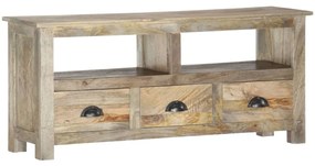 Móvel de TV 110x30x50 cm madeira de mangueira maciça