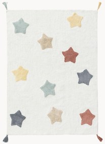 Tapete para crianças em algodão artesanal lavável Stars