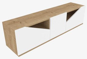 Móvel para TV Carson – Carvalho Branco – 160 x 35,3 x 40 cm