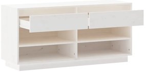 Sapateira 110x34x52 cm madeira de pinho maciça branco