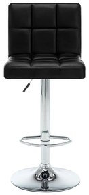 Bancos de bar 2 pcs couro artificial preto
