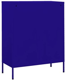 Armário de arrumação aço 80x35x101,5 cm azul-marinho