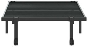 Estrutura de cama sem colchão Dobrável 90x190 cm aço preto