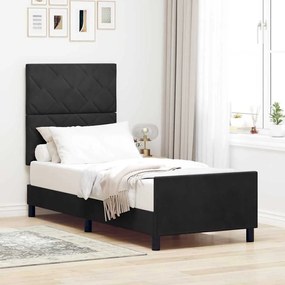 Cama vidaXL Preta 80x200 cm de Veludo