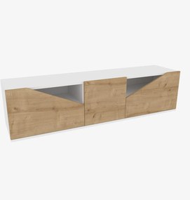 TV Stand Carson – Branco Carvalho – 160 cm x 35,3 cm x 40 cm
