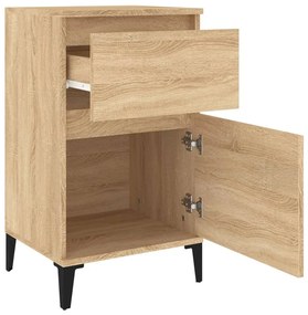 Mesas de cabeceira 2 pcs 40x35x70 cm cor carvalho sonoma
