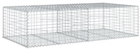 Cesto gabião com cobertura 200x100x50 cm ferro galvanizado