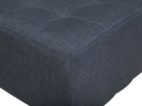 Sofá de canto de 4 lugares com repousa-pés em tecido cinzento escuro à direita ABERDEEN Beliani