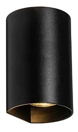 Candeeiro de parede redondo design preto - Sabbir