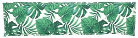 Almofadas de Palete para Banco 2 pcs Padrão de Folhas 150x40x8 cm Teci
