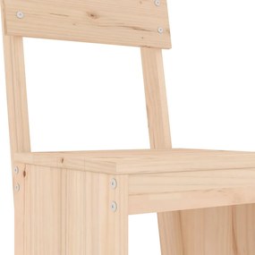 Cadeiras de bar 2 pcs 40x48,5x115,5 cm madeira de pinho maciça