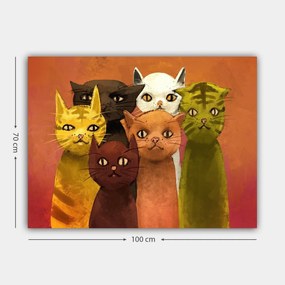 Pintura Decorativa em Tela 315384488_70100 – Multicolor – 70 x 100 cm