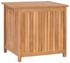 vidaXL Caixa arrumação para jardim 60x50x58 cm madeira teca maciça