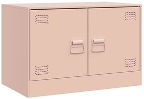 Móveis de TV 2 pcs 67x39x44 cm aço rosa