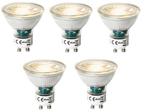 Conjunto de 5 Lâmpadas LED GU10 Reguláveis em 3 Níveis 7W 600 lm 2700K
