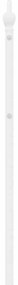 Cabeceira de cama 180 cm metal branco