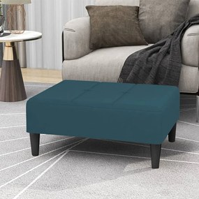 vidaXL Apoio de pés 78x56x32 cm veludo azul