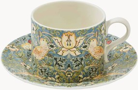 Chávena de chá e pires em porcelana Morris & Co.