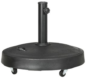 Base para Chapéu de Sol de Resina 23,5 kg com Rodas e Alça Retrátil Ba