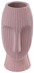 Vaso em cerâmica rosa 25 cm PALLINI Beliani