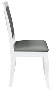 Cadeiras de jantar com almofadões 2 pcs madeira maciça branco