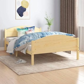 vidaXL Estrutura de cama 120x200 cm pinho maciço