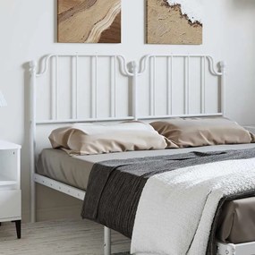 Cabeceira de cama 150 cm metal branco