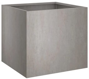 Vaso/floreira 32x30x29 cm aço corten