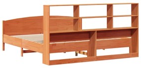 Cama com estante sem colchão 180x200 cm pinho maciço