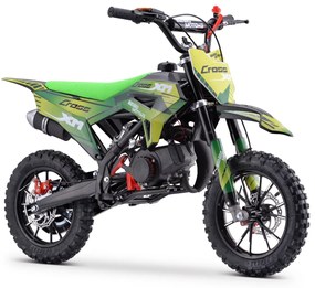 Mota cross gasolina 50 cc para crianças Motors CROSS XM Verde