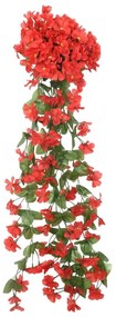 Grinaldas de flores de Natal 3 pcs 85 cm vermelho