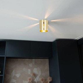 Candeeiro de teto design dourado - Yana Design