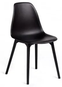 Pack De 4 Cadeiras De Jantar Em Polipropileno Scand Preto - Sklum