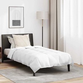 vidaXL Edredão com travesseiro 2 pcs Branco 155 x 200 cm Penugem