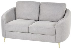Conjunto de sofás com 6 lugares em tecido cinzento TROSA Beliani