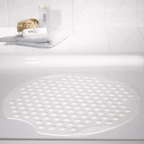 Tapete de chuveiro antiderrapante Tecno branco