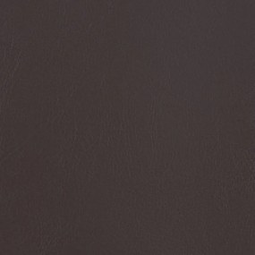 Poltrona couro artificial castanho