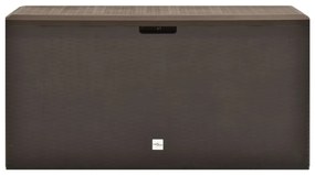 Caixa de arrumação para jardim 114x47x60 cm castanho