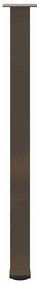 Pés para mesa de bar 4 peças aço natural 110-112 cm aço