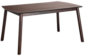 Mesa de jantar 150 x 90 cm madeira escura ELBA Beliani