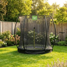 Trampolim de solo Silhouette ø183 cm com rede de segurança - preto