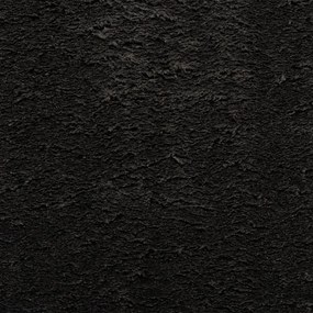 Tapete pelo curto macio e lavável HUARTE Ø 200 cm preto
