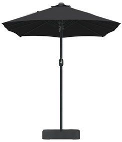Guarda-sol de Jardim Preto 385 x 209 x 244 cm tecido